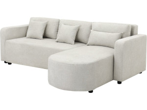 Charles" fabric corner convertible/reversible sofa - 3 seater - Beige
