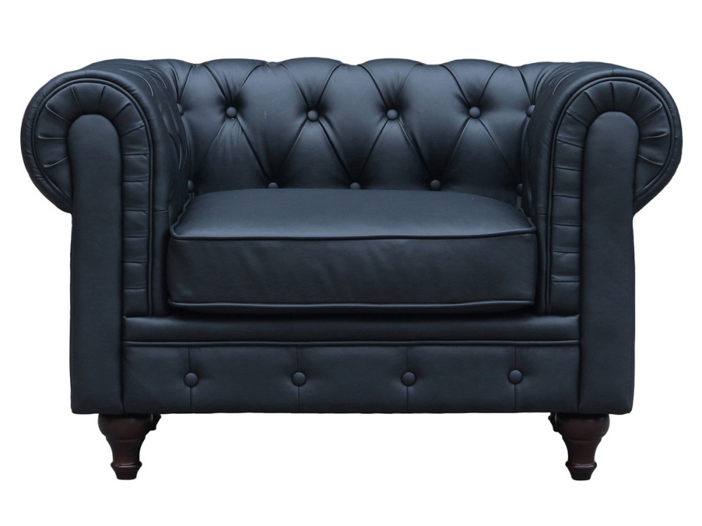 Armchair Chesterfield "Aliza" - Black