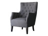 SCANDINAVE FABRIC ARMCHAIR DUCHESSE - GREY