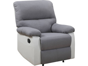 "Lincoln" Relax Chair - White / Light Grey