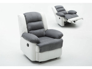 Buckingham Relax Chair - White / Light Grey