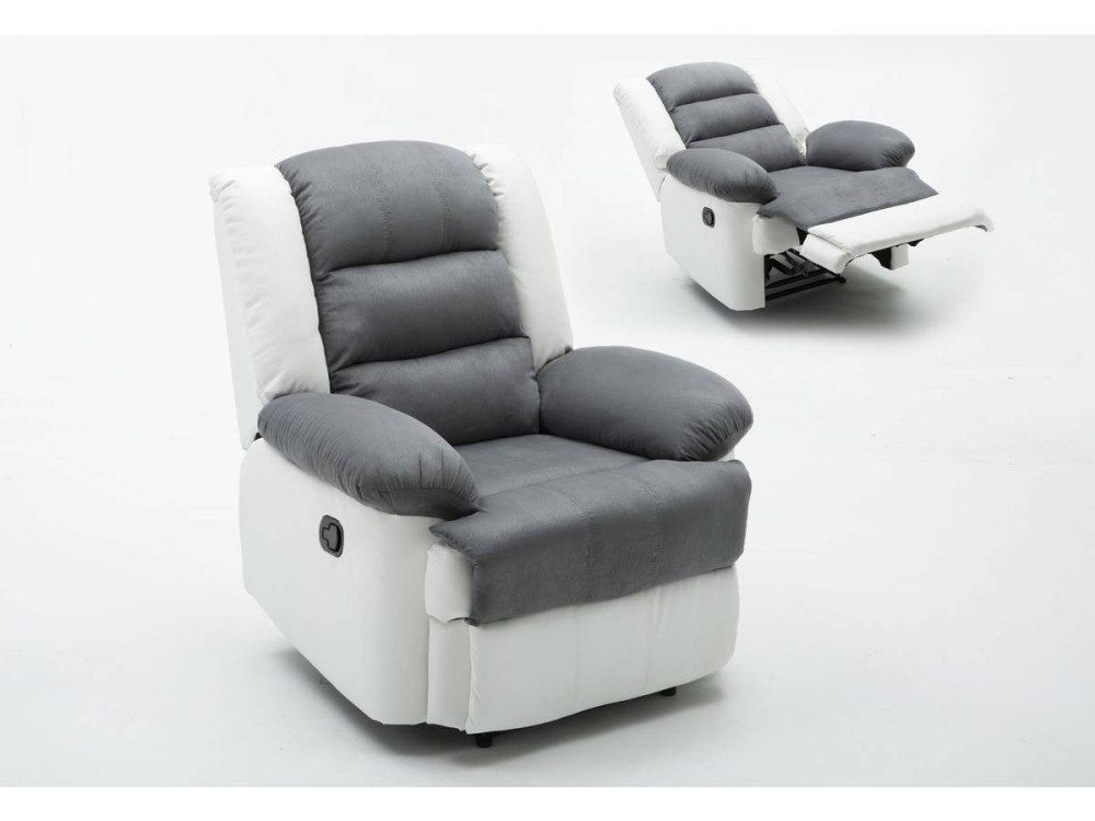 Buckingham Relax Chair - White / Light Grey