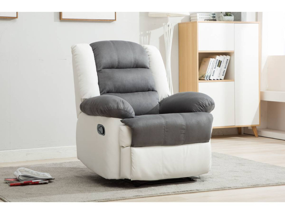 Buckingham Relax Chair - White / Light Grey