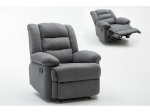 "Buckingham" relax armchair - Light grey