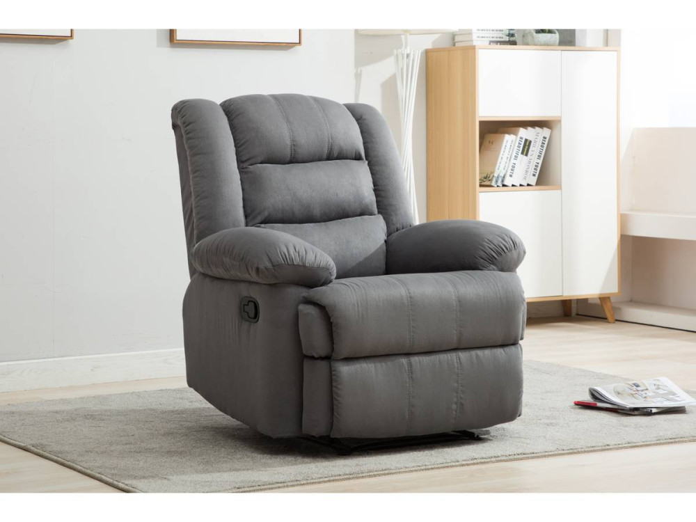 "Buckingham" relax armchair - Light grey