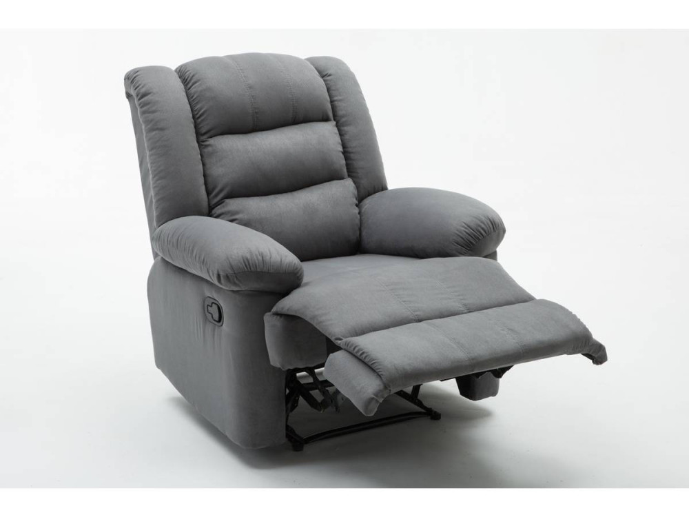 "Buckingham" relax armchair - Light grey