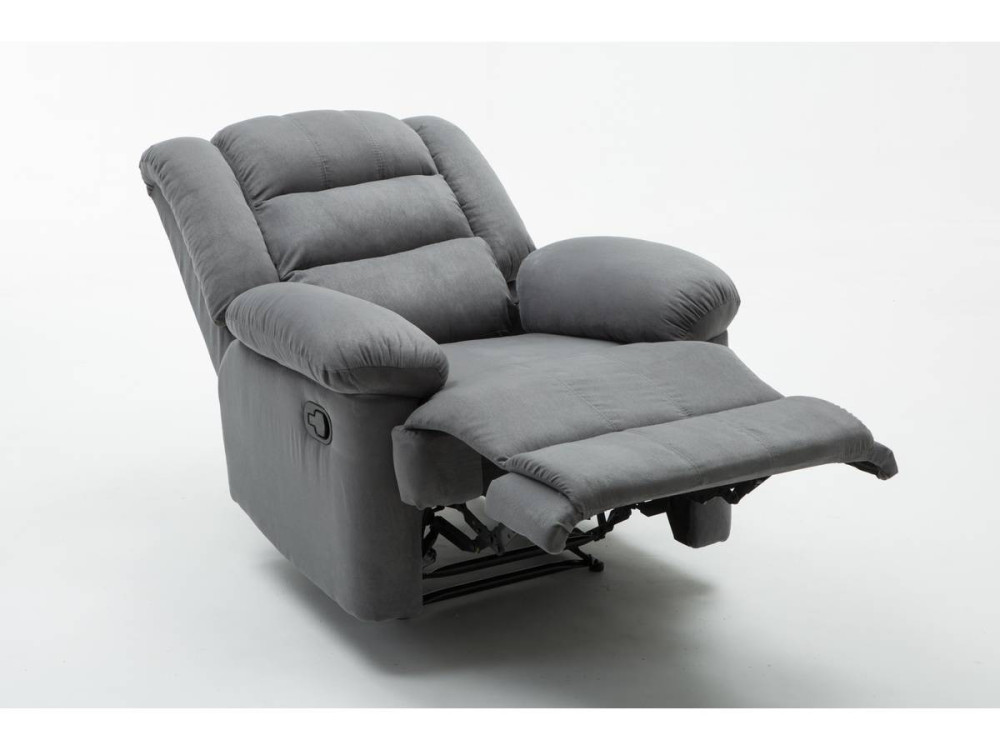 "Buckingham" relax armchair - Light grey