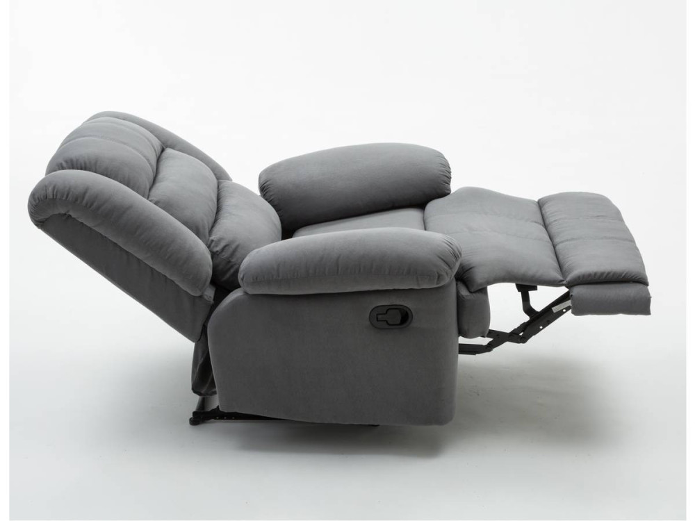 "Buckingham" relax armchair - Light grey