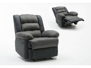 Buckingham Relax Chair - Black / Dark Grey