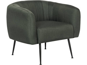 "Diana" fabric armchair - Dark grey