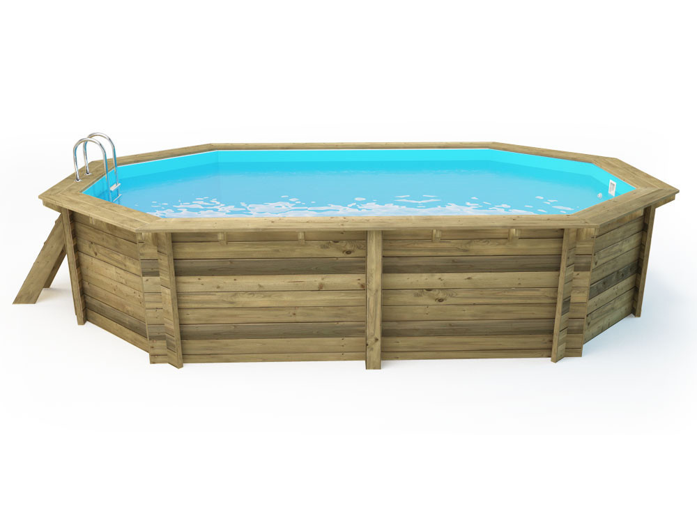 Miami 120" wooden pool - 4.86 x 3.36 x 1.20 m