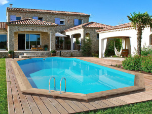 Palma 130" wooden pool - 7.57 x 4.07 x 1.31 m