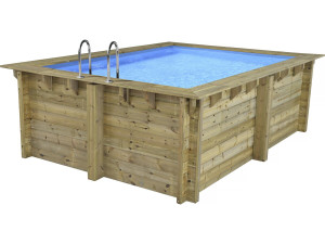 Rectangular wooden pool "Maldives" - 3.20 x 3.20 x 1.24 m