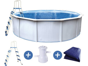 Steel swimming pool "Punta cana" - Ø 4.60 x 1.20 m
