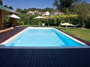 Sunkit" in-ground rectangular steel pool - 5.00 x 2.50 x 1.40 m + 12 V LED spotlight