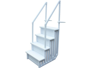 Single staircase for swimming pool