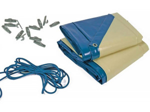 Cover 1 winter cover for Ibiza / Sevilla swimming pool - 580 gr/m² - blue