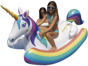 Magic the Unicorn" buoy - 218 x 122 x 91 cm - Multicolored