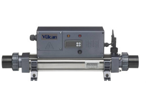 Vulcan Digital" electric heater - 29 x 24 x 51.5 cm - 6 kW single-phase - Grey