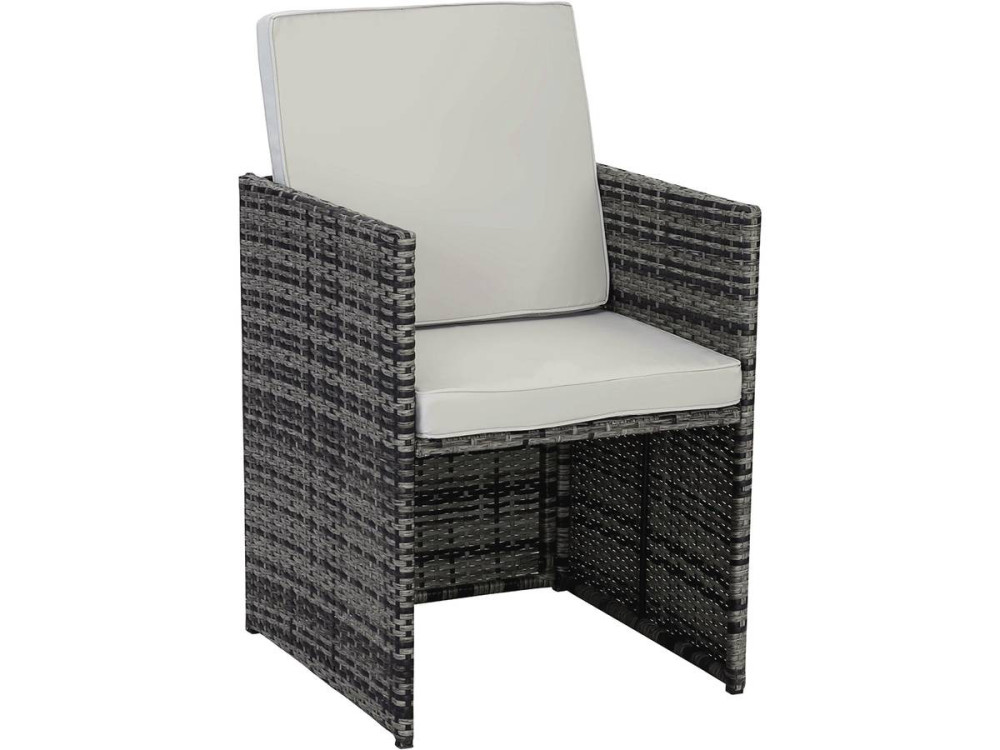 Set of 2 Chicago armchairs - "Florida" - Grey