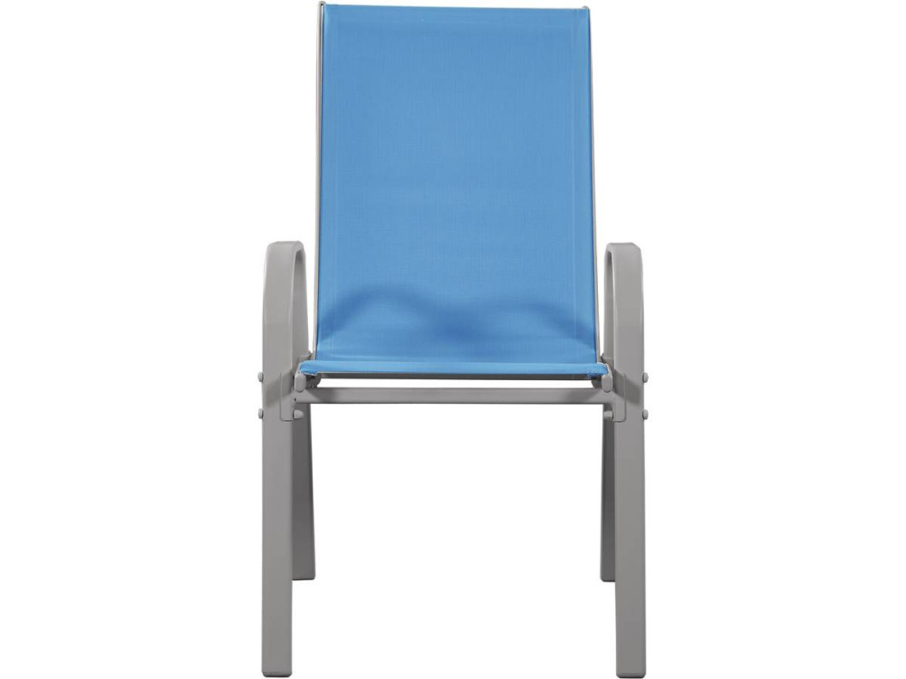 "Cordoba" Textilene garden chair - Phoenix - Blue- Pack of 4