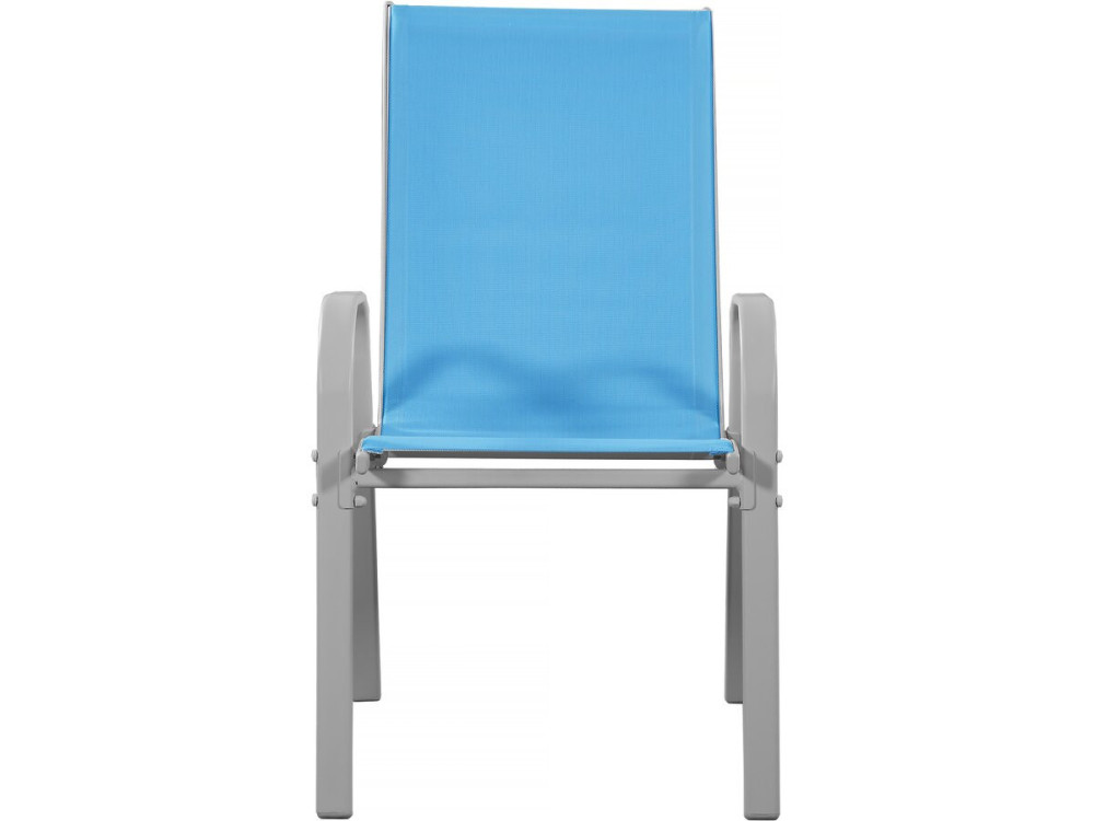 Cordoba" Textilene garden chair - Phoenix - Blue - Pack of 2