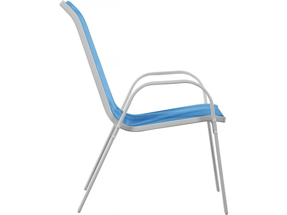 Cordoba" Textilene garden chair - Phoenix - Blue - Pack of 2