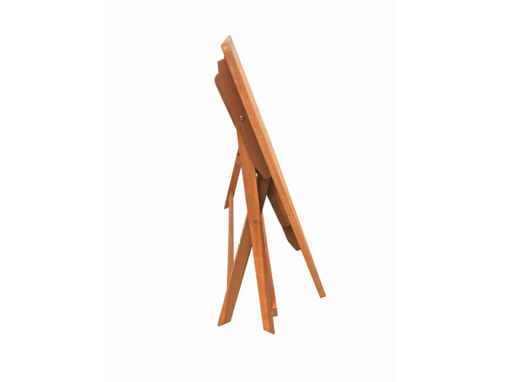 Hong Kong" exotic wood folding table - Maple - 135 x 80 cm - Light brown