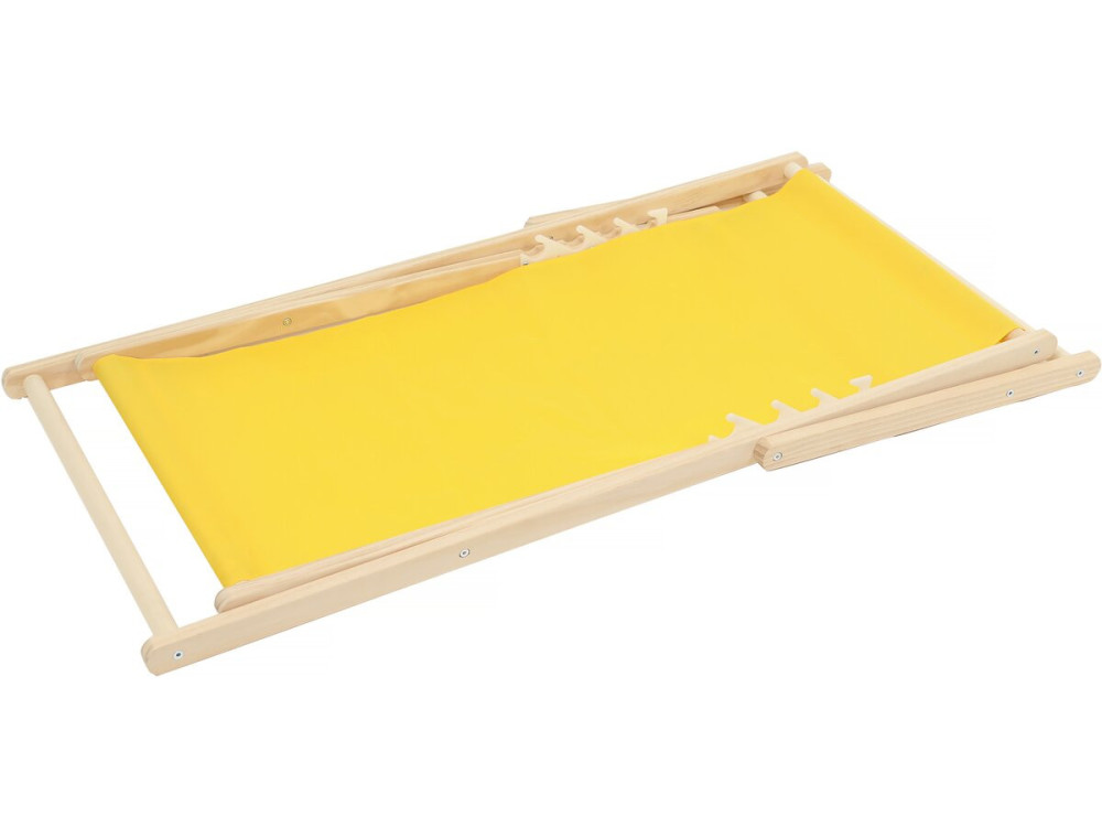 Set of 2 "Chilienne" wooden deckchairs - 107 x 56.5 x 81 cm - Yellow