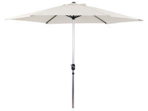 Straight Parasol  garden Alu "Sol" - Round - Ø 3m - Ecru