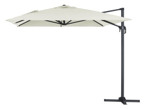 Cantilever Garden Umbrella in Aluminium "Sun 4" - Rectangular - 3 x 4m -Ecru