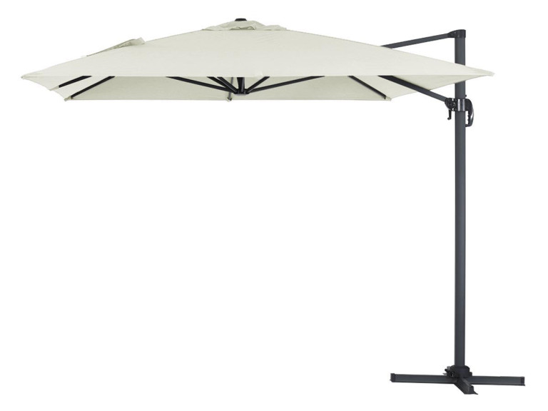Cantilever Garden Umbrella in Aluminium "Sun 4" - Rectangular - 3 x 4m -Ecru
