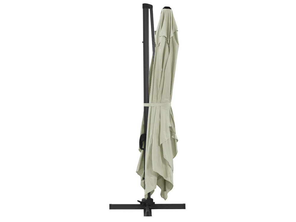 Cantilever Garden Umbrella in Aluminium "Sun 4" - Rectangular - 3 x 4m -Ecru