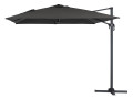 Cantilever Garden Umbrella in Aluminium "Sun 4" - Rectangular - 3m x 4m (9ft. 1 in. x 13ft. 1.5 in.) - Moleskin - Black