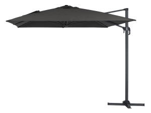 Cantilever Garden Umbrella in Aluminium "Sun 4" - Rectangular - 3m x 4m (9ft. 1 in. x 13ft. 1.5 in.) - Black