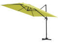 Cantilever Umbrella with Aluminum Frame "Sun 3" - Square -  3 x 3 m  (9'10" x 9'10")  - Grey - Taupe