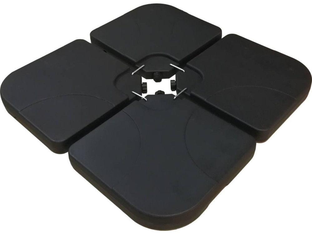 Parasol base made of 4 weighted blocks 3x3