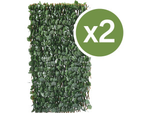 Set of 2 Willow Lattice Fences