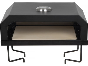 Pizzello" barbecue pizza oven - 40 x 35 x 28 cm - Black
