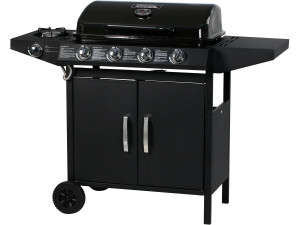 Barbecue gas "Festa 5" - 4 burners including 1 lateral - 12.9 Kw - Black