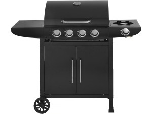 Gas barbecue "Feria 5" - 5 burners including 1 side burner - 14.5 kW - Black