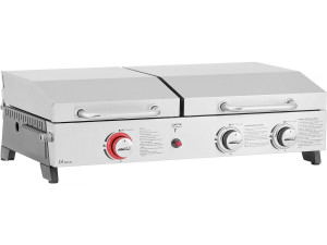Plancha gas grill and plancha "Flamo" - 3 burners - Grey