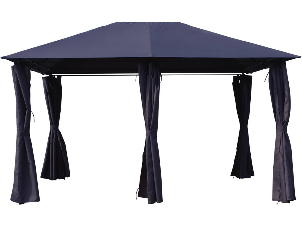 Canvas and Curtains for "Rosita" gazebo - 3 x 4 m - Grey