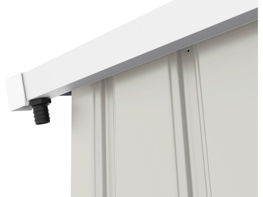 Metal garden shed "Nebraska" - 5.29m² with gutter