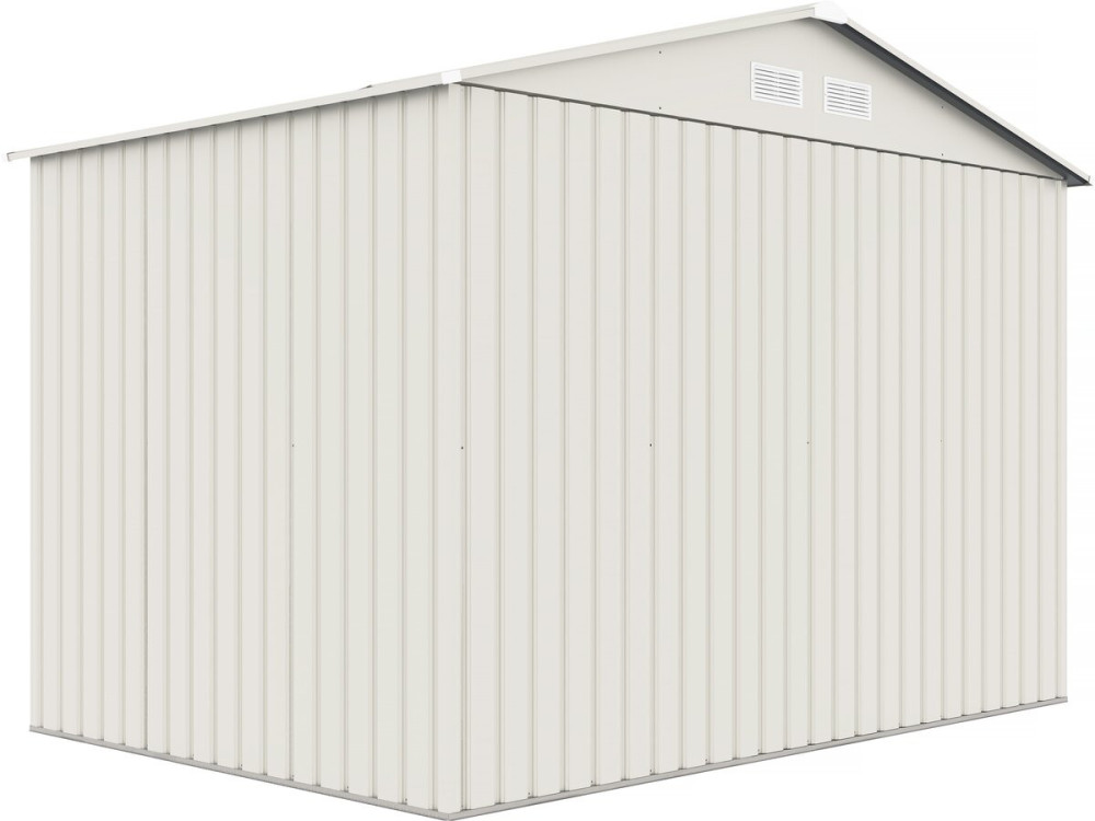 Nebraska" metal garden shed - 5,29m² with gutter and water collector