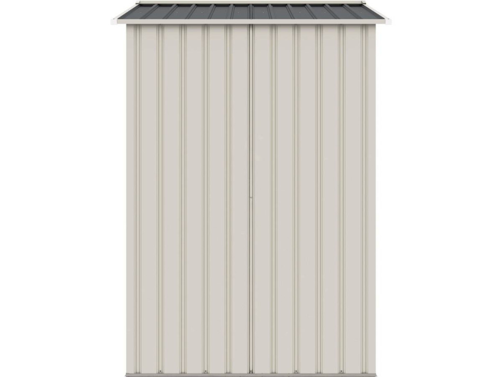 Nebraska metal garden shed - 2.71 m² - Beige/anthracite grey