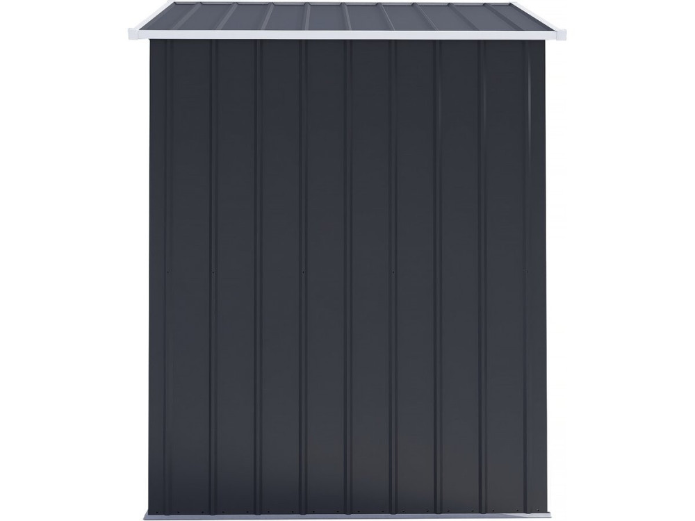 Metal garden shed with sliding door "Memphis" - 1,36 m² - Grey
