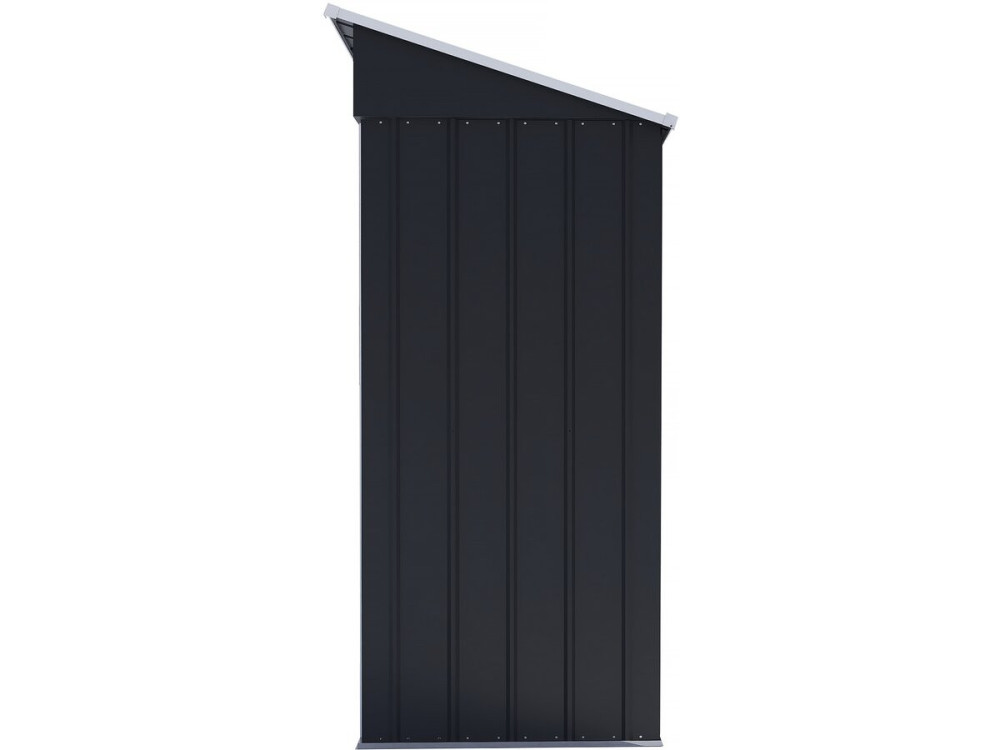 Metal garden shed with sliding door "Memphis" - 1,36 m² - Grey