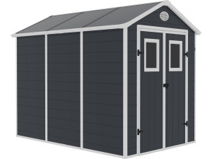 Texas resin garden shed - 5.23 m² - anchoring kit included - Anthracite