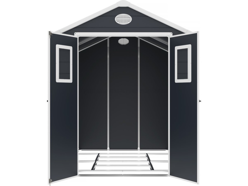 Texas resin garden shed - 5.23 m² - anchoring kit included - Anthracite